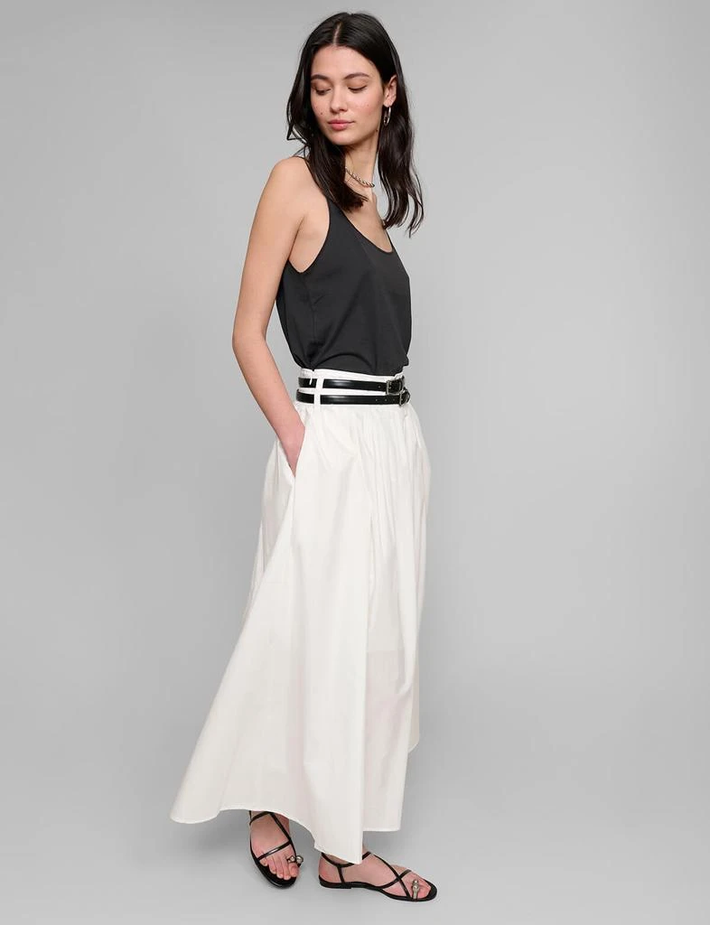 Pixie Market Thea White Double Belted Skirt-BESTSELLER 4