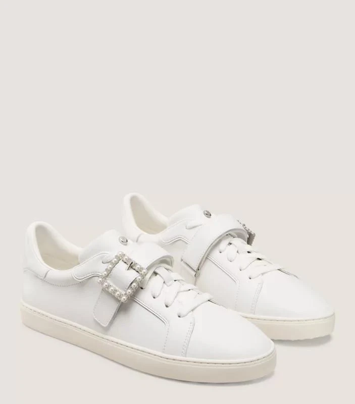 Stuart Weitzman LIVVY PEARL BUCKLE SNEAKER 2