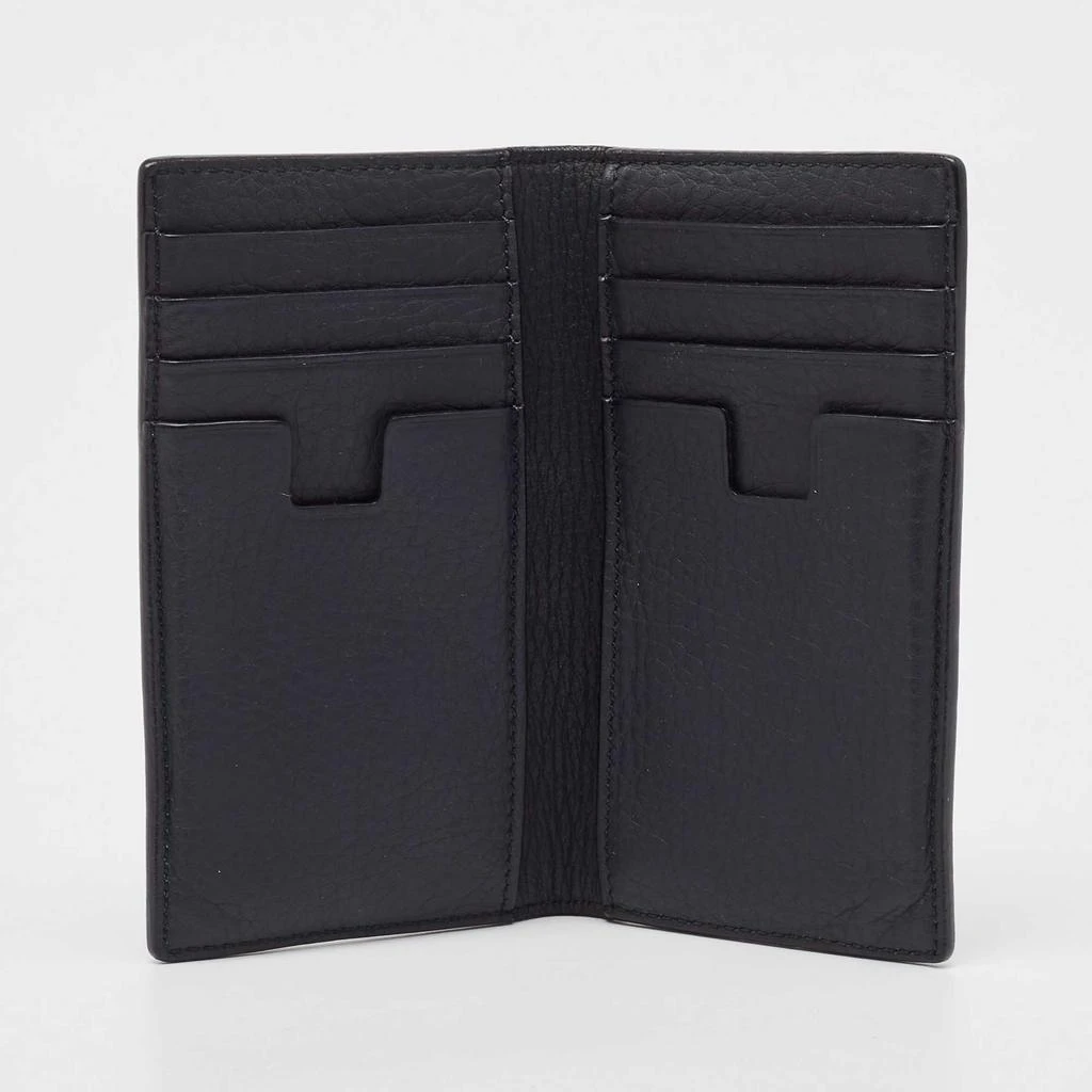 Tom Ford Tom Ford Navy Blue Leather Bifold Card Case 2