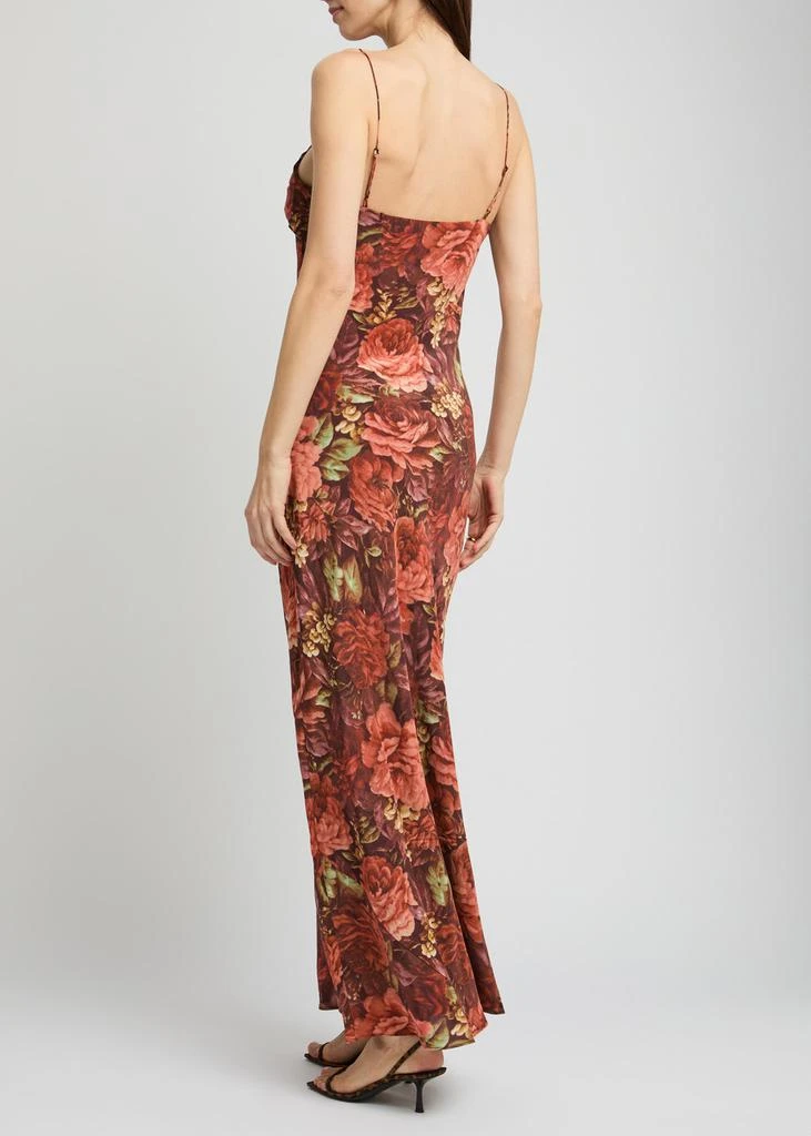 FAITHFULL THE BRAND Zelie silk crepe de chine maxi dress 3