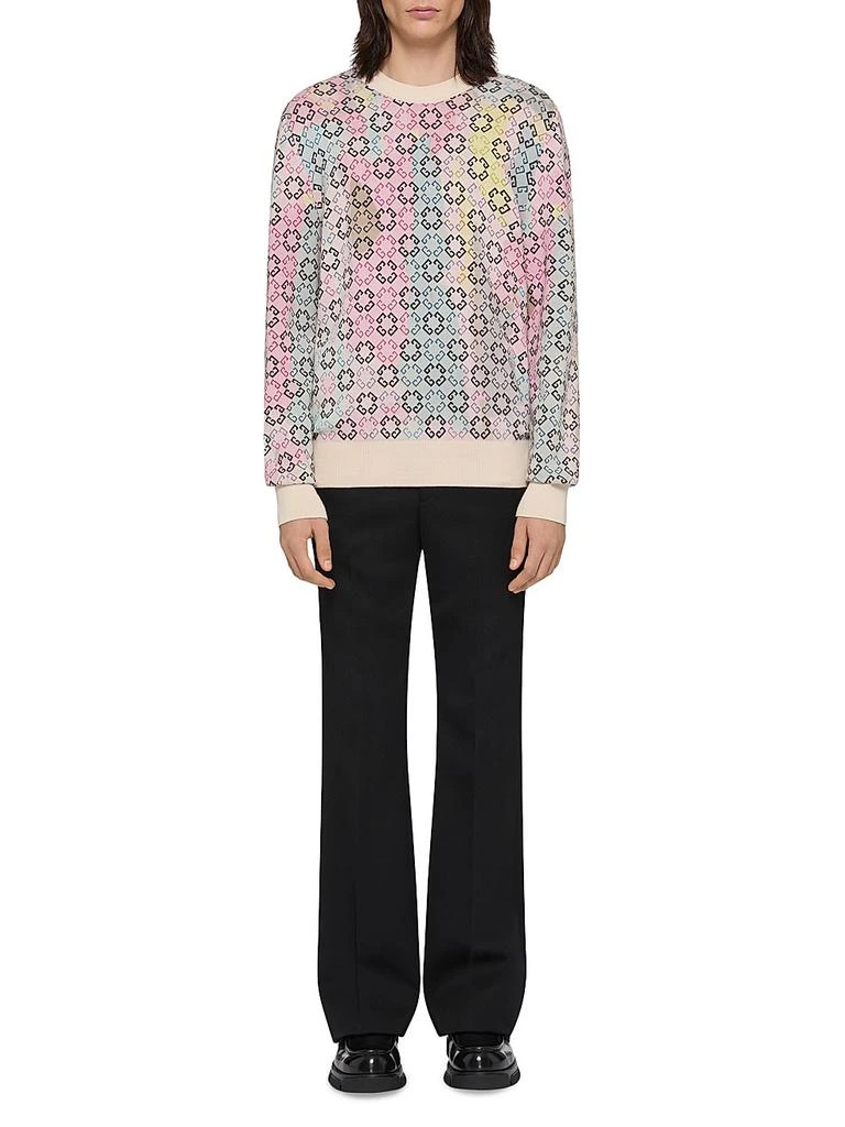 Givenchy Multicolor Sweater in Monogram 72 Cotton 2