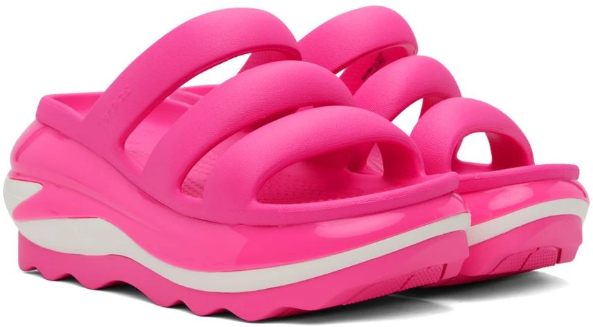 Crocs Pink Mega Crush Triple Strap Sandals 4