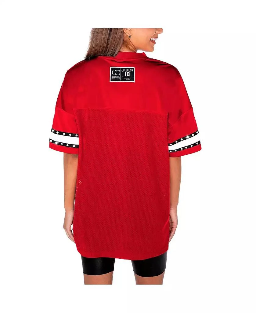 Gameday Couture Women's Red Nebraska Huskers Until Kickoff Rhinestone Fashion T-Shirt 3
