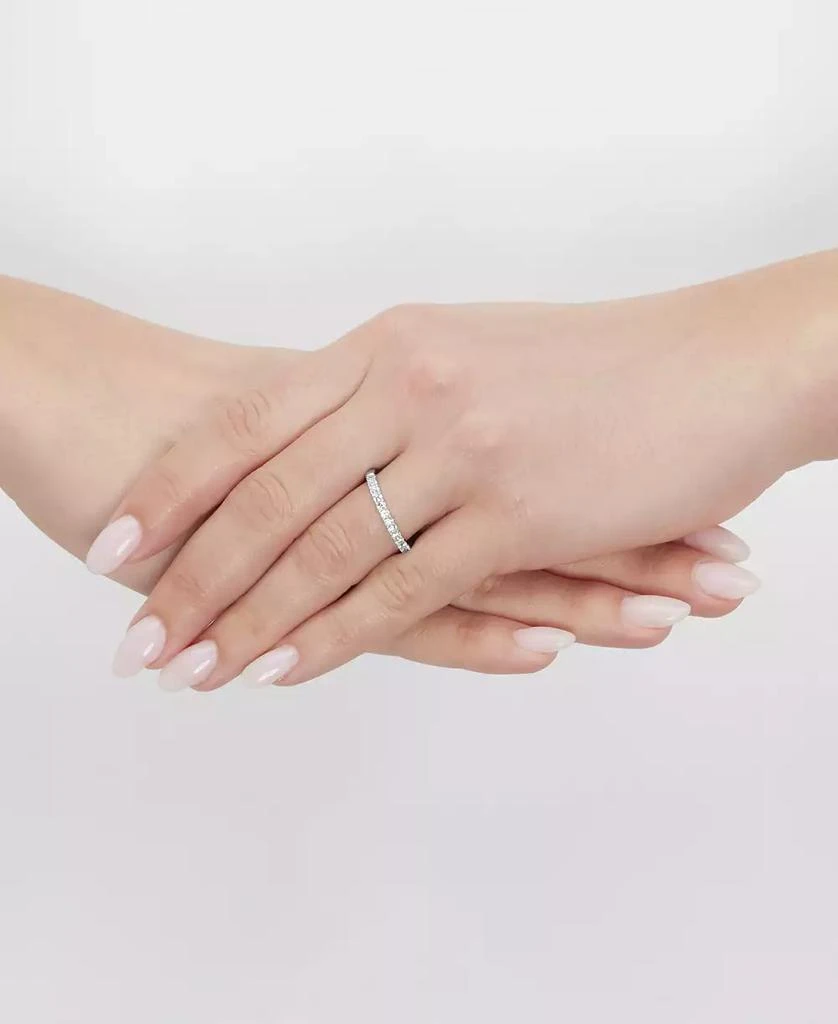 Grown With Love IGI Certified Lab Grown Diamond Band (1/2 ct. t.w.) in 14k White Gold 2