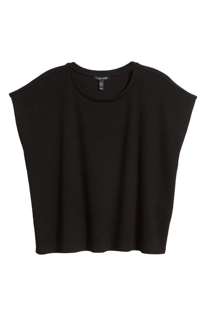 Eileen Fisher Crewneck Boxy Rib T-Shirt 5