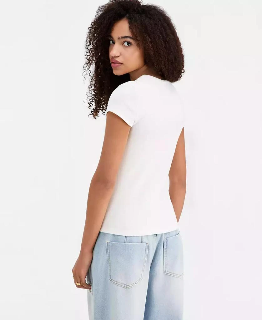 Just Polly Juniors
 Hibiscus Patchwork Short-Sleeve T-Shirt 2