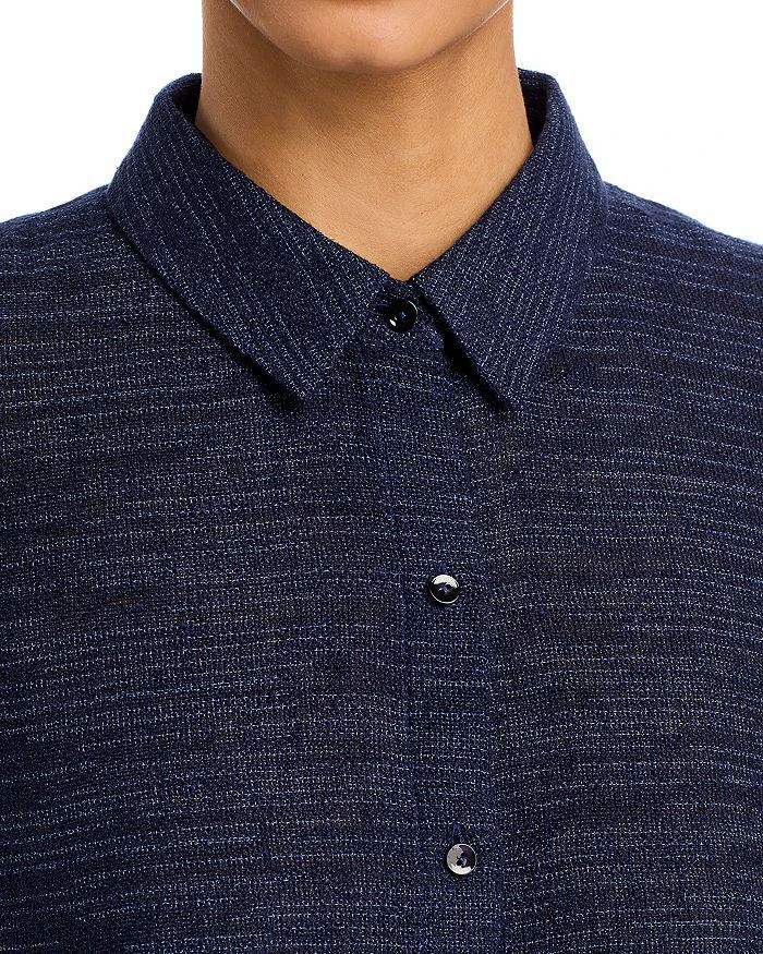 Eileen Fisher Classic Collar Elbow Sleeve Shirt 4