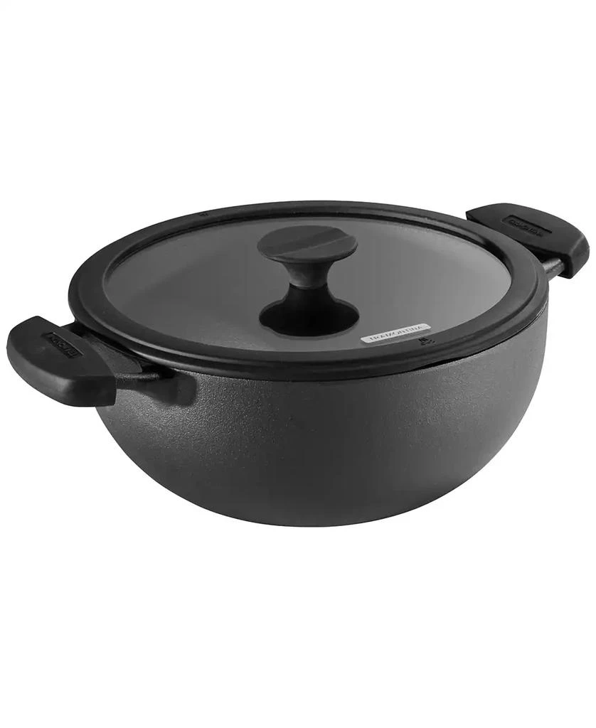 Tramontina Utsava Pre-Seasoned Cast Iron 4.9-Quart Kadai with Lid 1