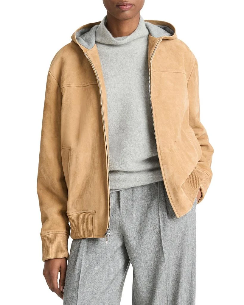 Vince Hooded Suede Jacket 1
