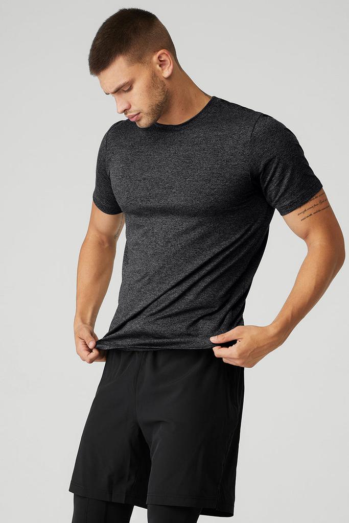 Alo Conquer Reform Crewneck Short Sleeve - Navy