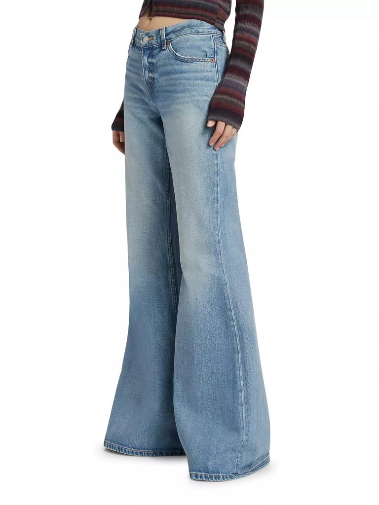 Re/Done Baggy Flare Mid-Rise Wide-Leg Jeans 4