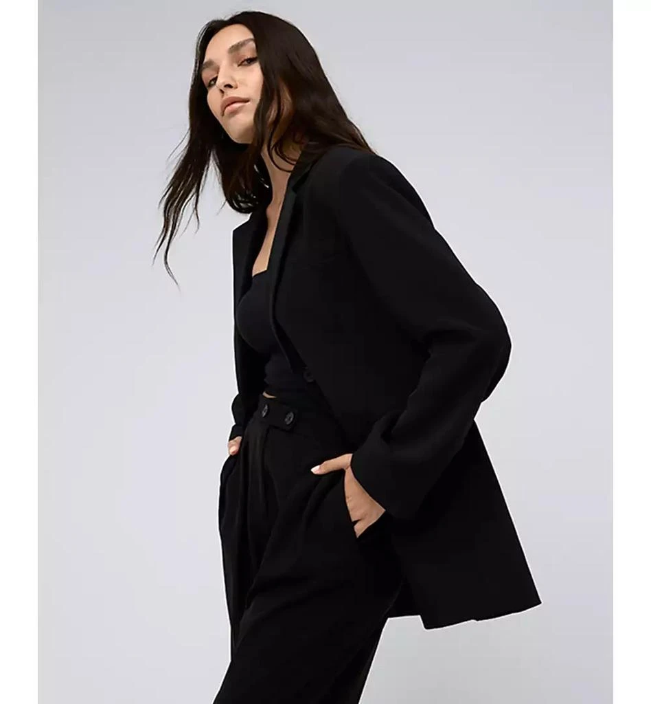 Kenneth Cole Women's Vision Twill Three-Button Boyfriend Jacket 3