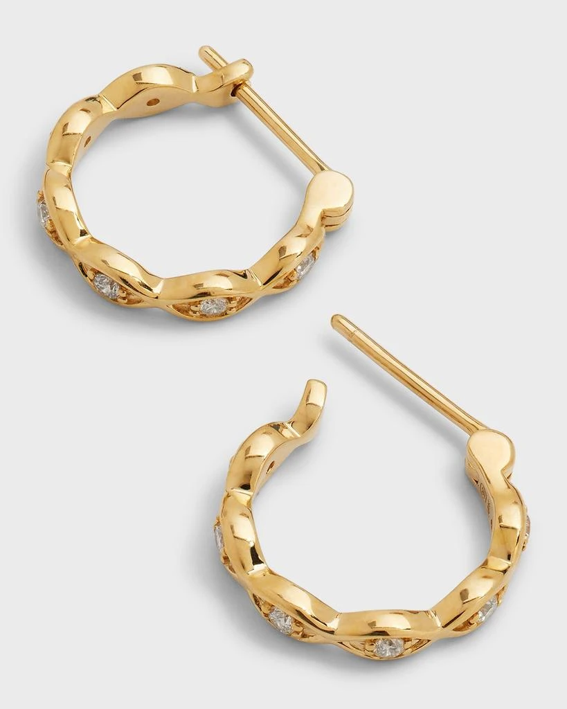 Sydney Evan Marquis Huggie Hoop Earrings 4