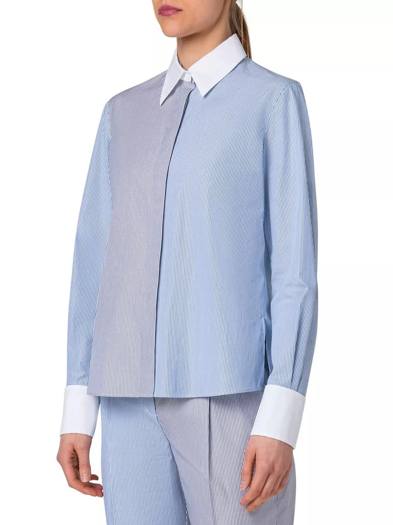 Akris Parasol Stripe Cotton Shirt 4
