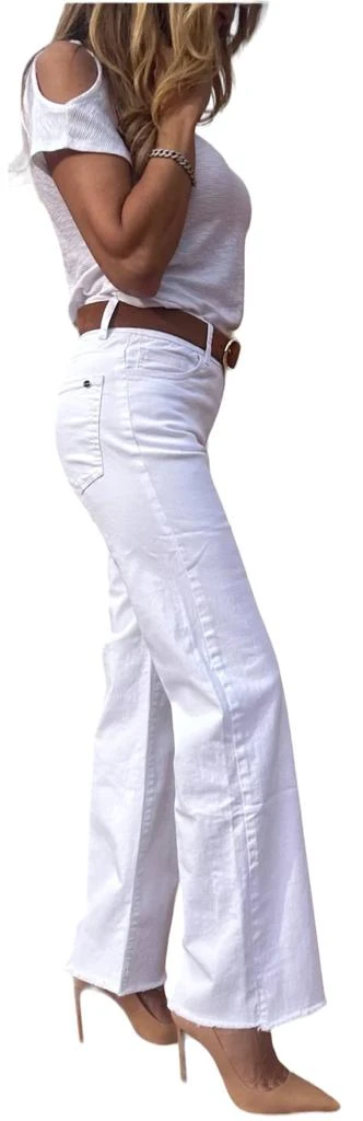 BEVY FLOG Amanda Pants In White Denim 2