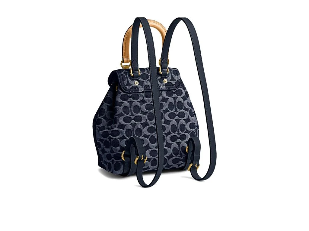 Coach Washed Denim Signature Riya Backpack 21 2