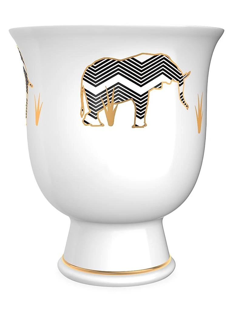 Memo Les Echappées 4-Piece Grapefruit Scented Bone China Eggcup Candle Set