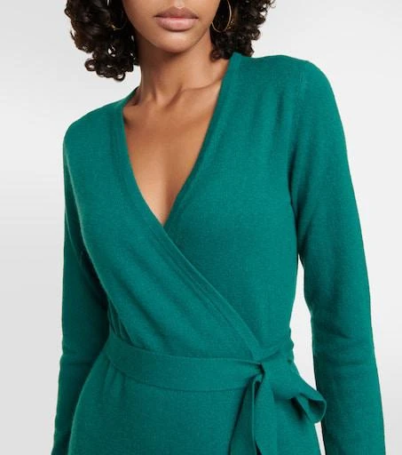 Diane von Furstenberg Astrid wool and cashmere wrap dress 4