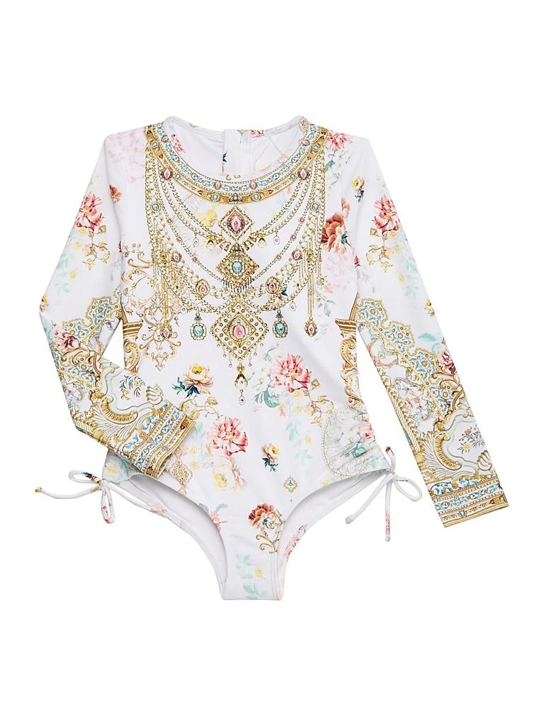 Camilla Little Girl
s
Girl
s Printed Long-Sleeve Swimsuit