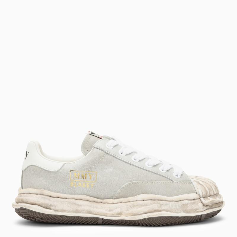 Maison MIHARA YASUHIRO Blakey light grey leather low trainer