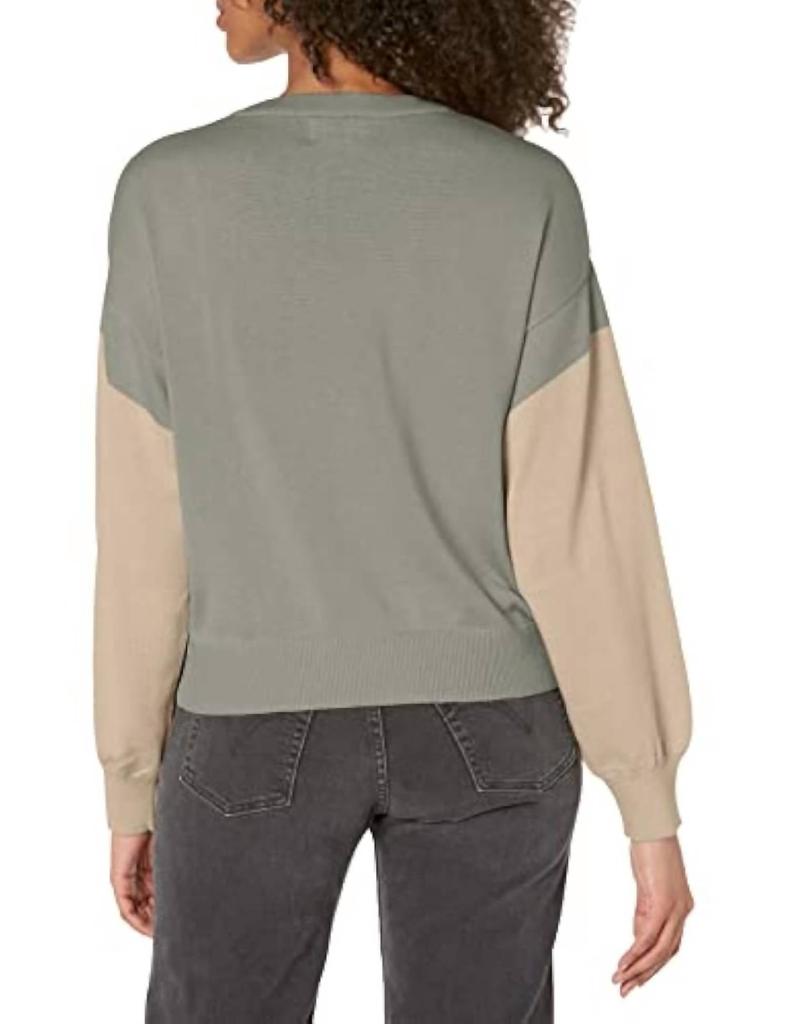 Monrow Monrow - Color Blocked Relaxed Sweater