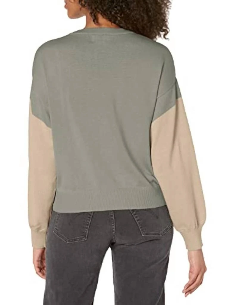 Monrow Monrow - Color Blocked Relaxed Sweater 2