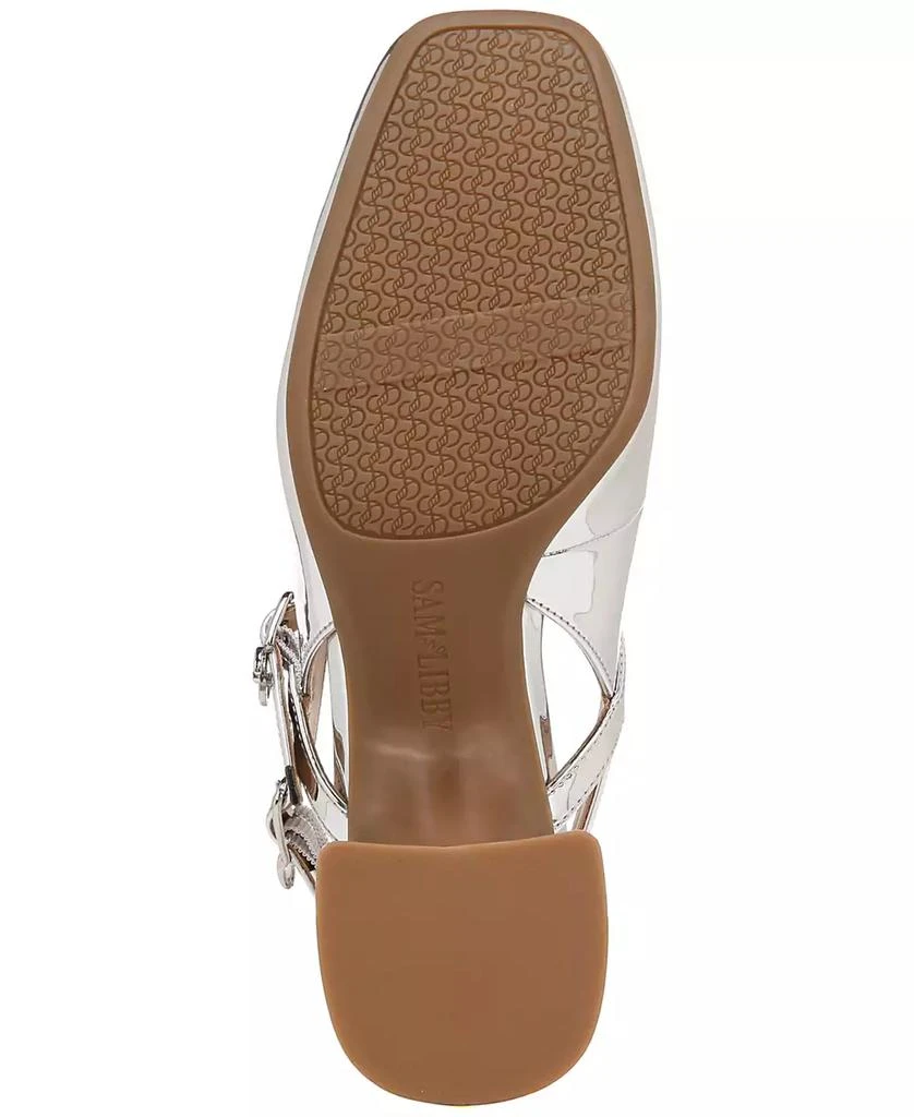Sam and Libby Women's Grace Block Heel Slingback Mary Jane Pumps 5