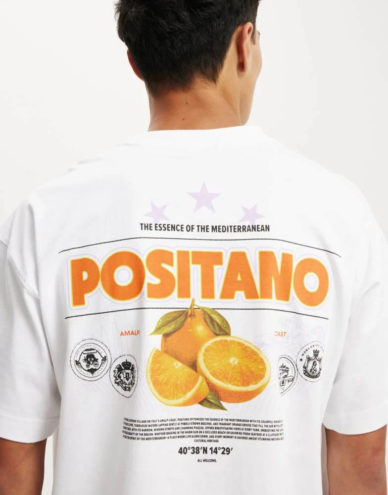 Cotton:On Cotton On Box fit graphic t-shirt in white 4
