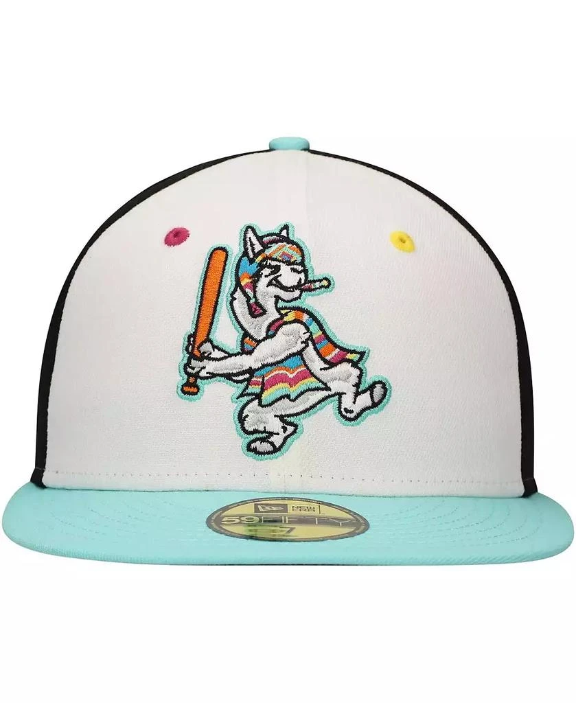 New Era Men's White Llamas de Hickory Copa de la Diversion 59Fifty Fitted Hat 4