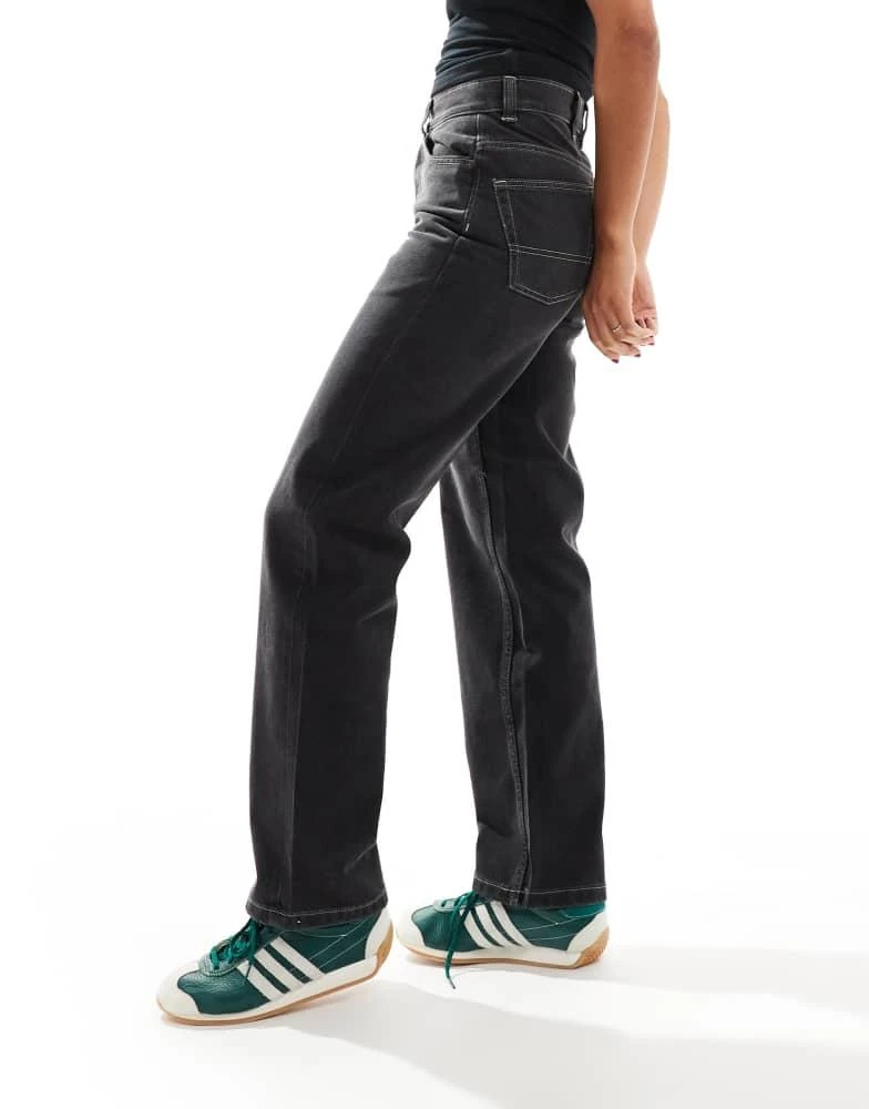 DICKIES Dickies thomasville regular fit denim jeans in washed black 4