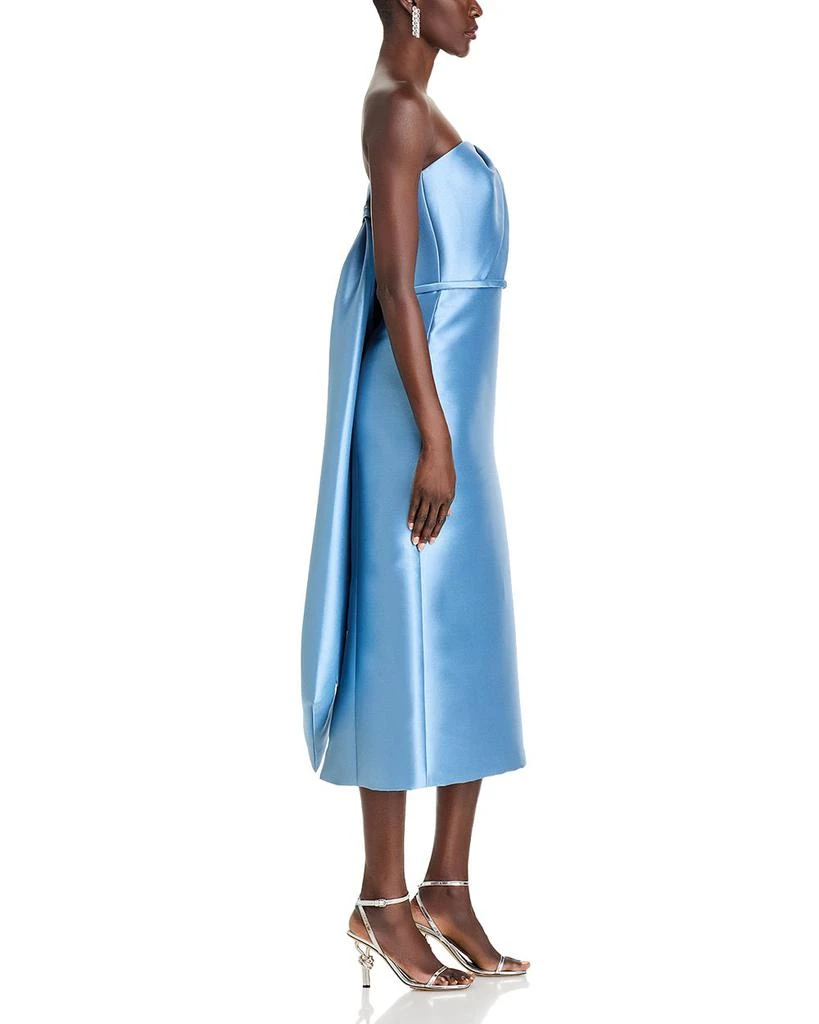 Amsale Bow Shoulder Midi Dress 5
