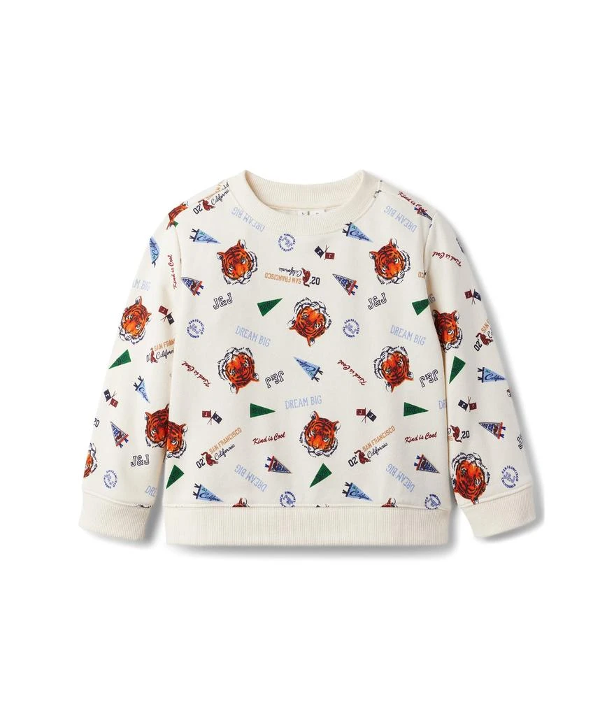 Janie and Jack Printed Pullover Sweatshirt (Toddler/Little Kids/Big Kids) 1