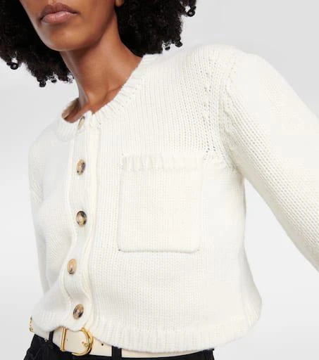 Khaite Lavan cropped cashmere cardigan 4