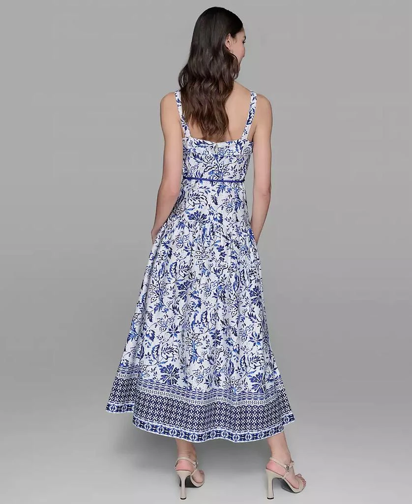 Karl Lagerfeld Paris Women's Floral-Print Square-Neck Midi Dress 4