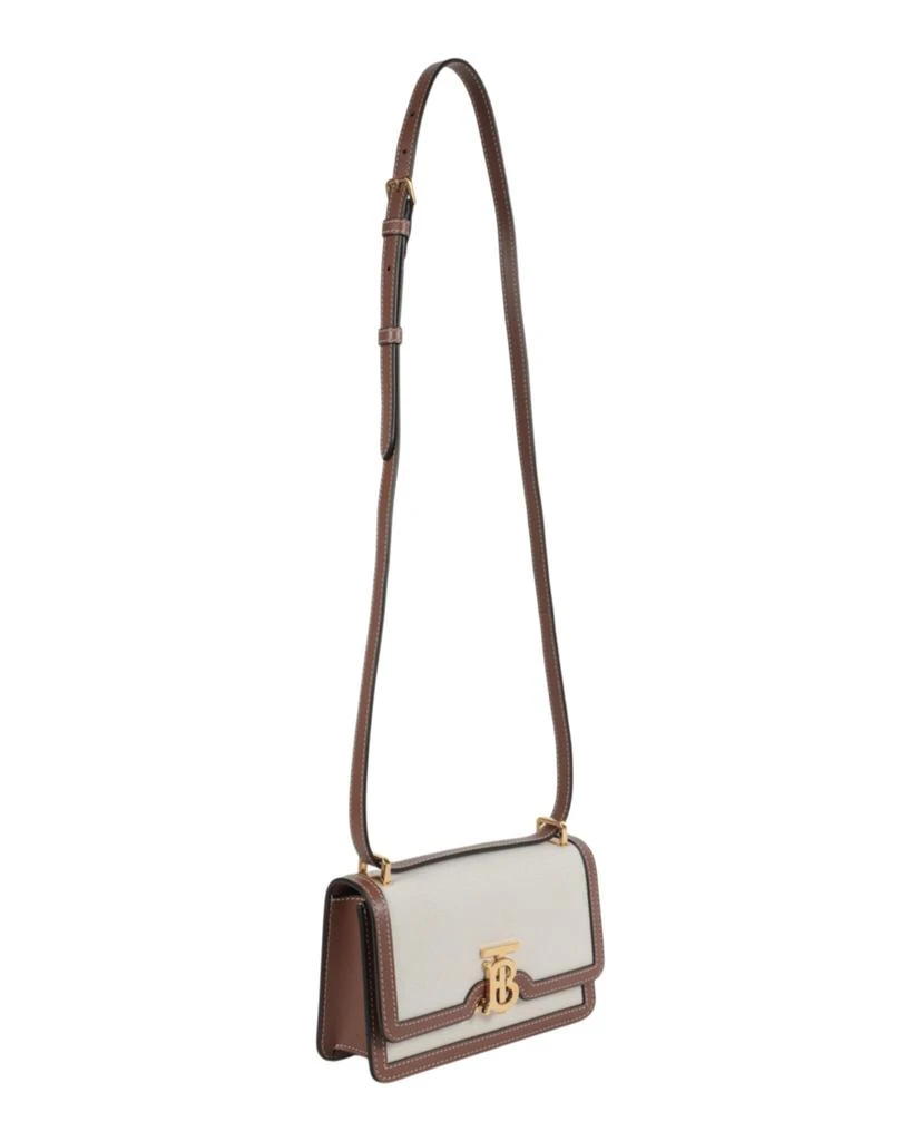 Burberry Mini Leather-Trimmed Canvas Shoulder Bag 4