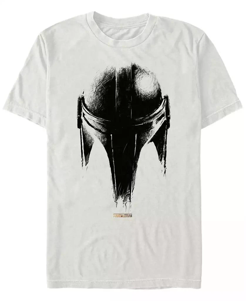 Star Wars Star Wars Men's Mandalorian Helmet Sketch T-shirt 1