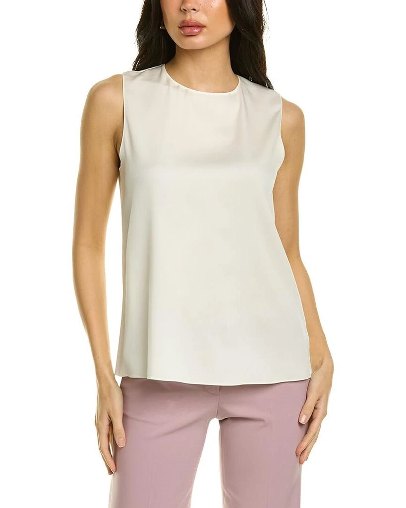 Theory Theory Straight Shell Core Silk-Blend Top 3