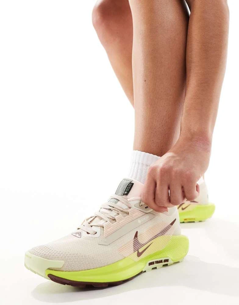 NIKE Nike Running ReactX Pegasus Trail 5 GORE-TEX trainers in white 1
