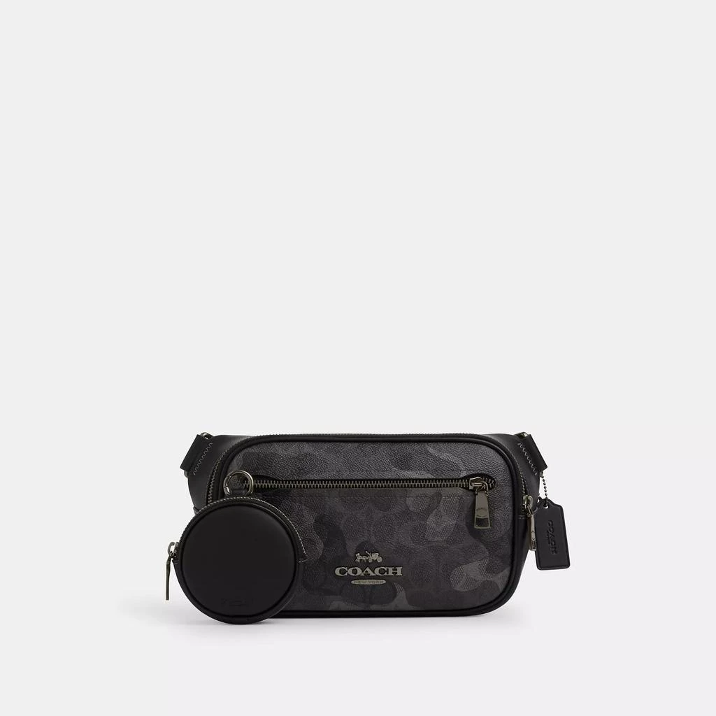 Coach Elias Belt Bag In Signature Camo Print 1