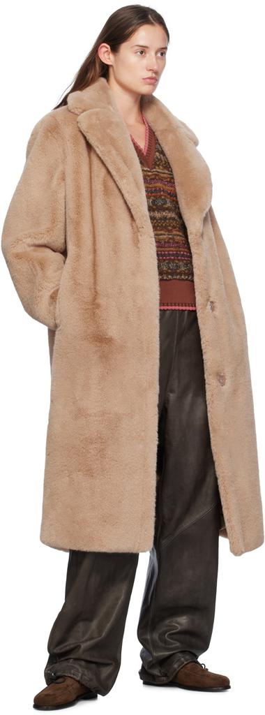 Maria faux shearling on sale fur coat