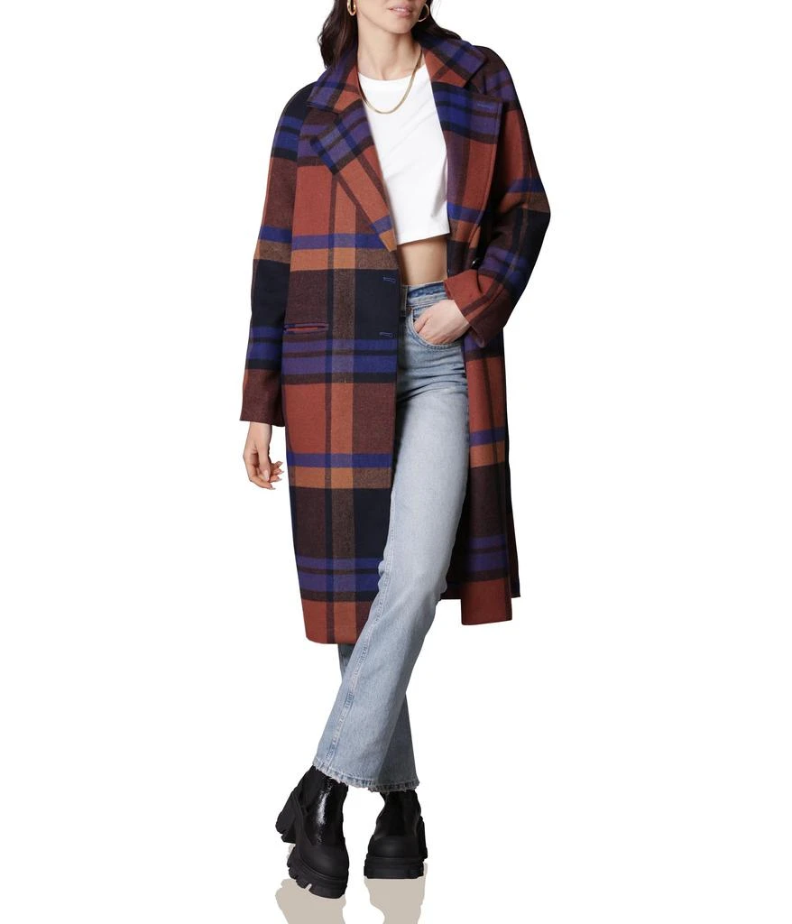 Avec Les Filles Double-Face Plaid Raglan Coat 1