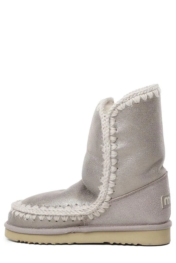 Mou Mou Stitch Detailed Logo Patch Snow Boots 2