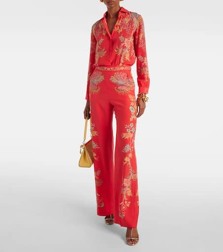 ETRO Floral silk crêpe de chine shirt 2