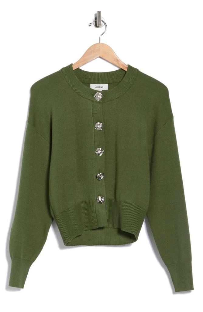 Jason Wu Crewneck Button-Up Cardigan 3