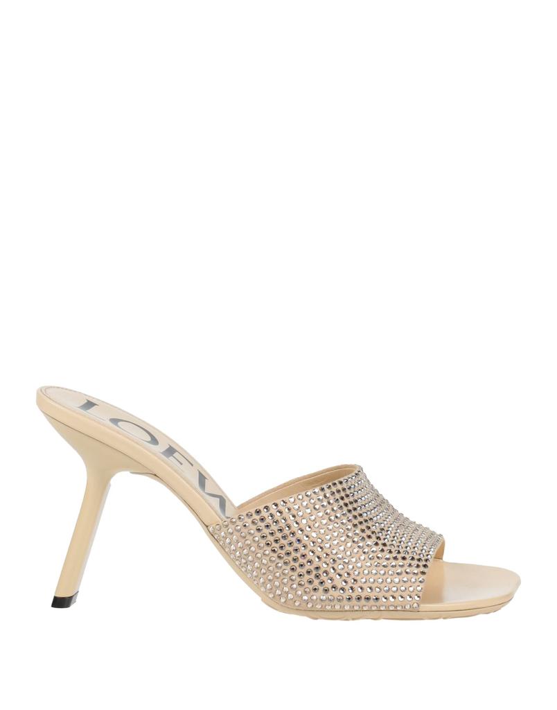 サンダル・ミュール Loewe Beige Suede Petal Mules Loewe Beige Suede Petal Mules - Sandals - BeyondStyle