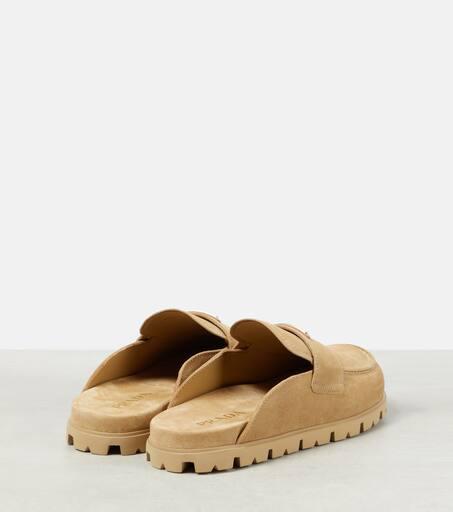 Prada Suede mules - Slippers - Free Shipping - BeyondStyle