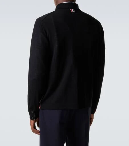 Thom Browne RWB Stripe virgin wool cardigan 4