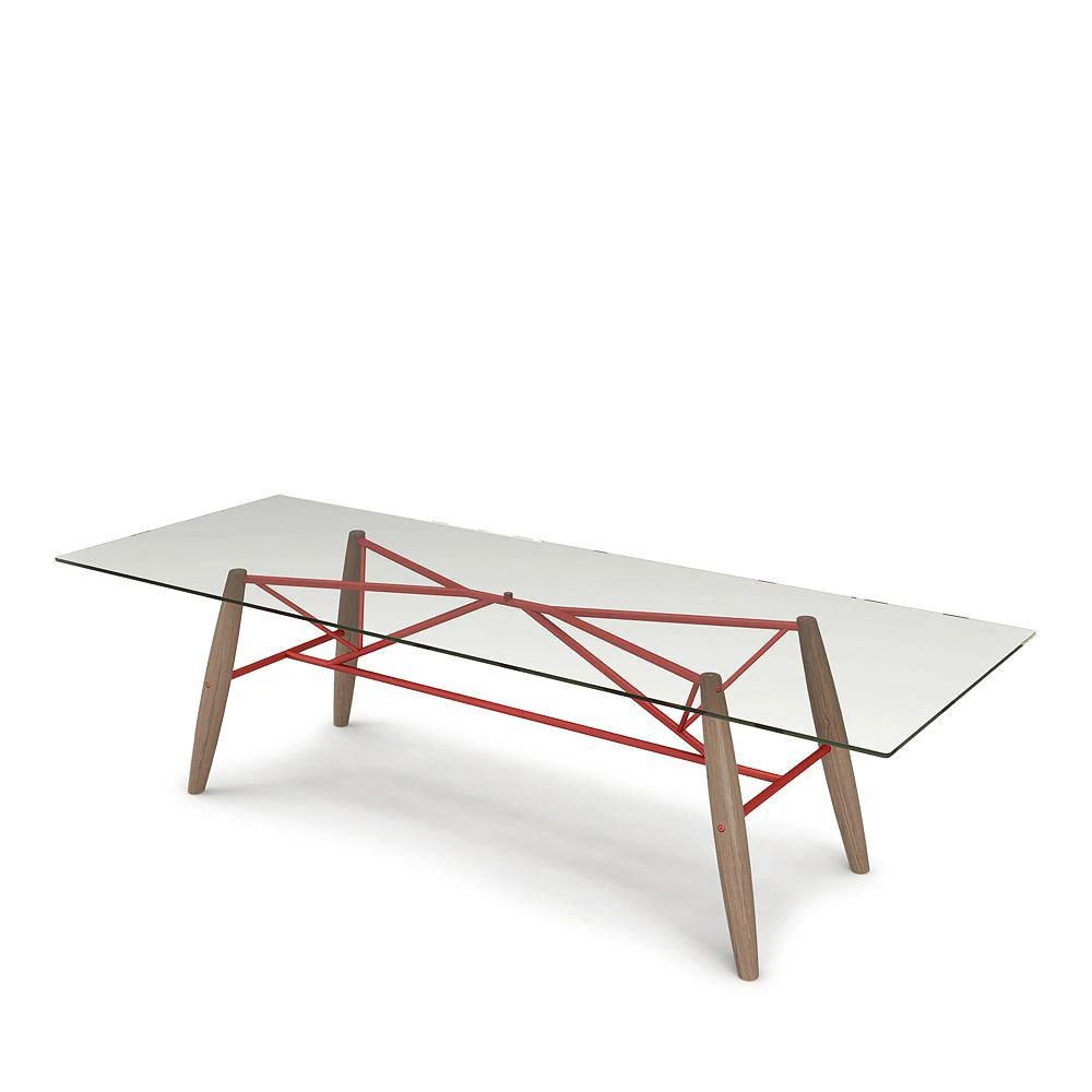 Huppé Huppe Connection 98" Glass Top Dining Table 2