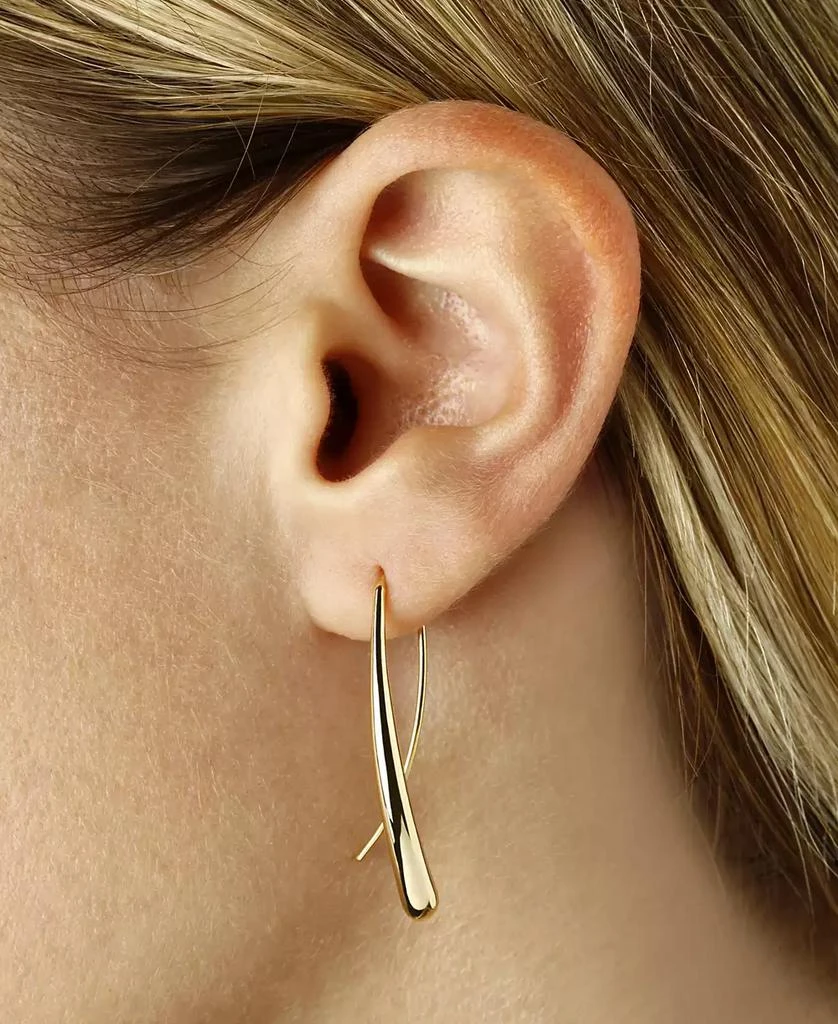 Macy's Fluid Teardrop Earrings Set in 14k White or Yellow Gold 2