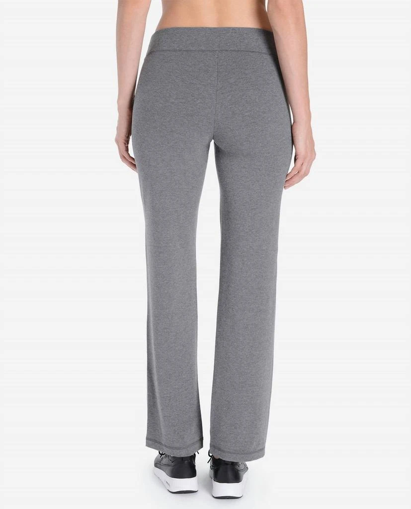 Danskin Plus Size Essentials Yoga Pants In Charcoal Grey Heather 2